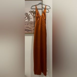 Burnt Orange Bridesmaid Dress